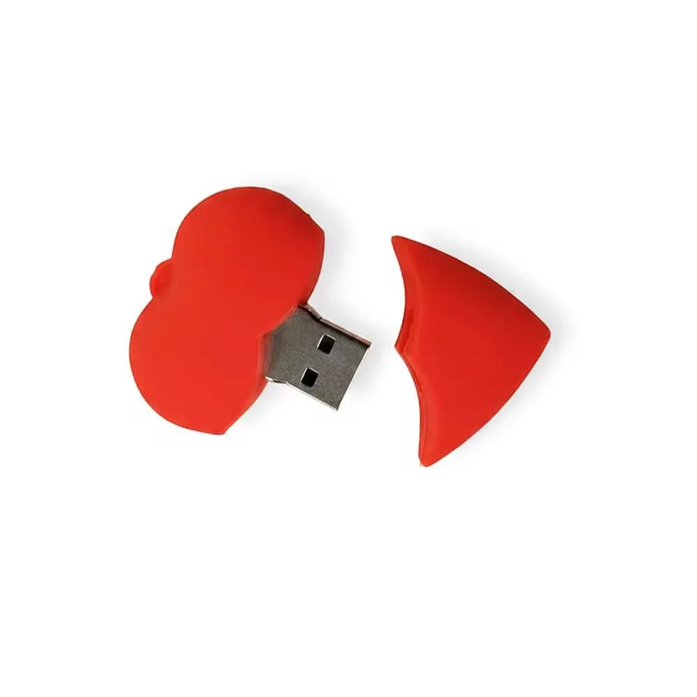 Cute Heart Shaped USB Flash Drive 2.0 – Red Love Heart Pen Drive 3