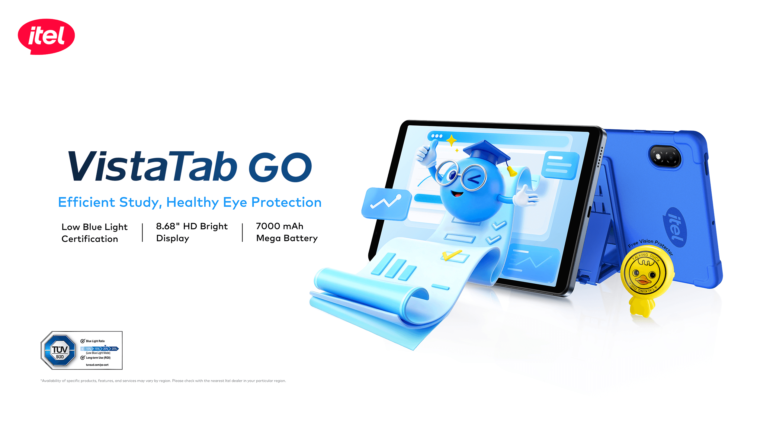 Itel Vistatab Go 4G 4 GB Ram 64 GB Rom 8.68 inch 7000mAh 3