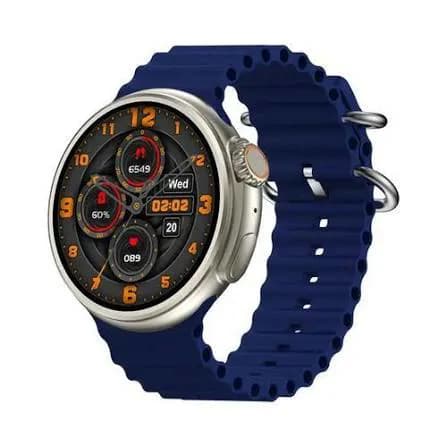Z78 Ultra Round Smart Watch 2.0 Inch BT Call Series 8 Waterproof Blue 4