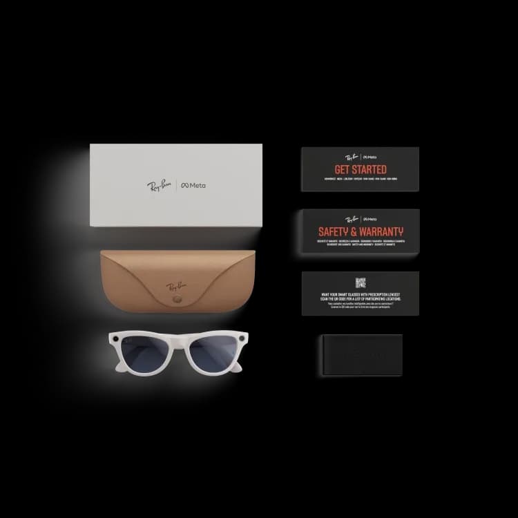 Ray-Ban Meta Wayfarer Smart Glasses – Shiny White Edition 4