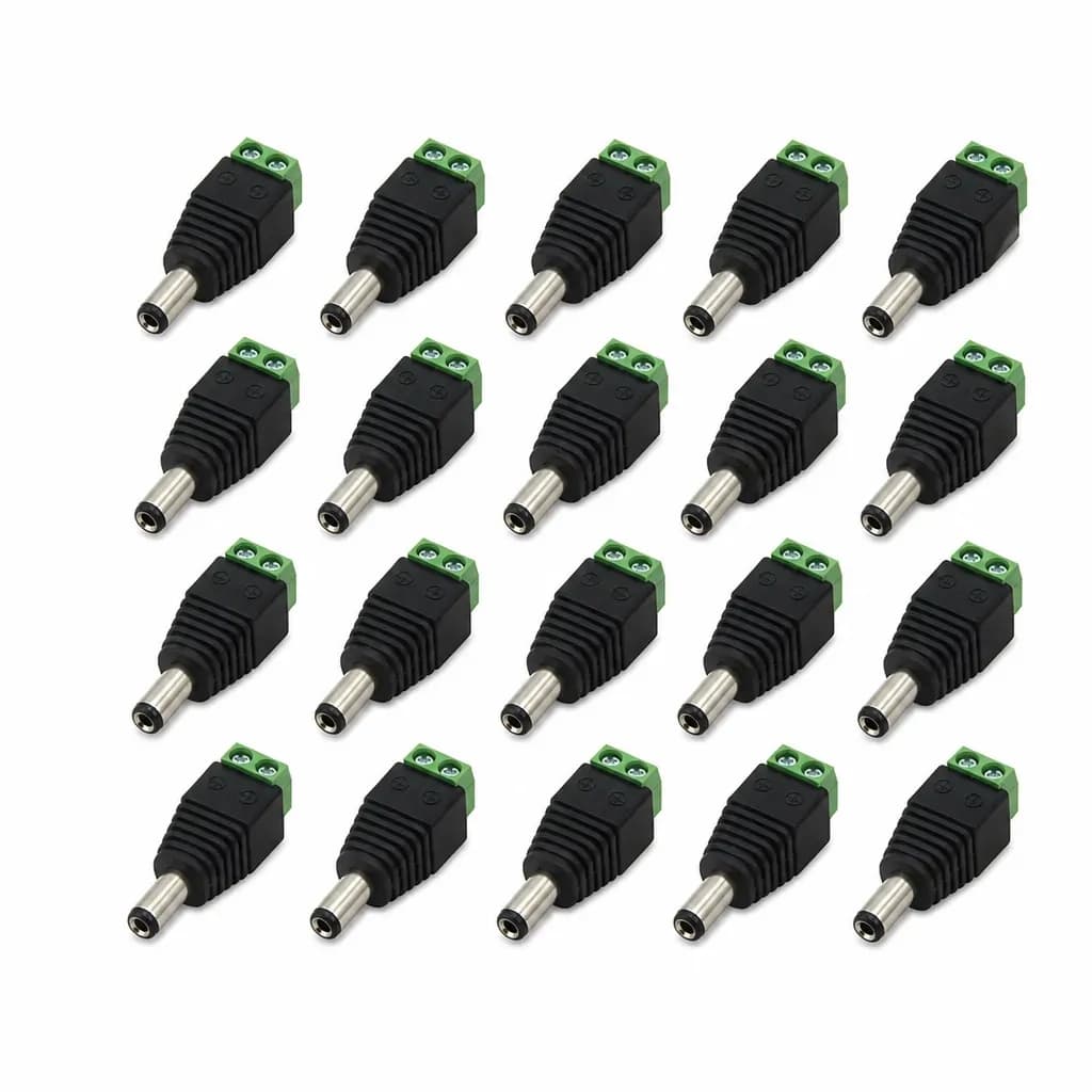 CCTV Power Plugs for Surveillance Camera 20 Pieces