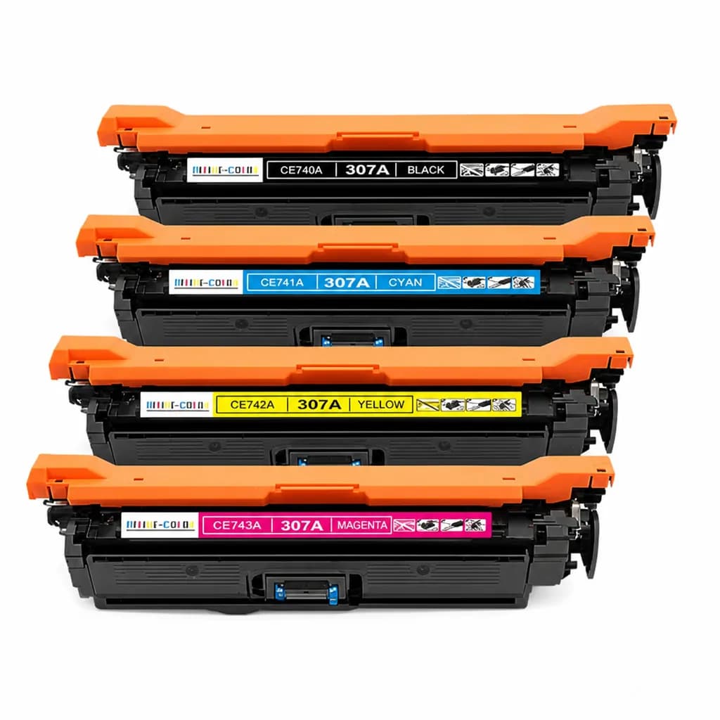 Compatible HP 307A Toner Cartridges CE740A CE741A CE742A CE743A