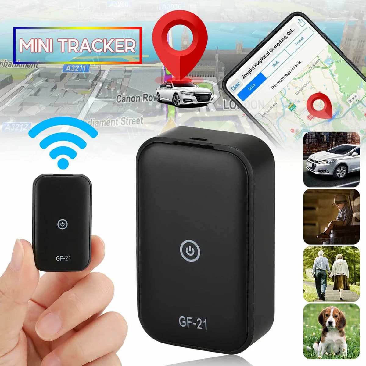 GF21 Mini GPS Car Tracker with Voice Recording 7