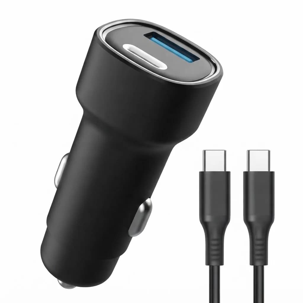 Car Charger 48W Dual port A+C 4