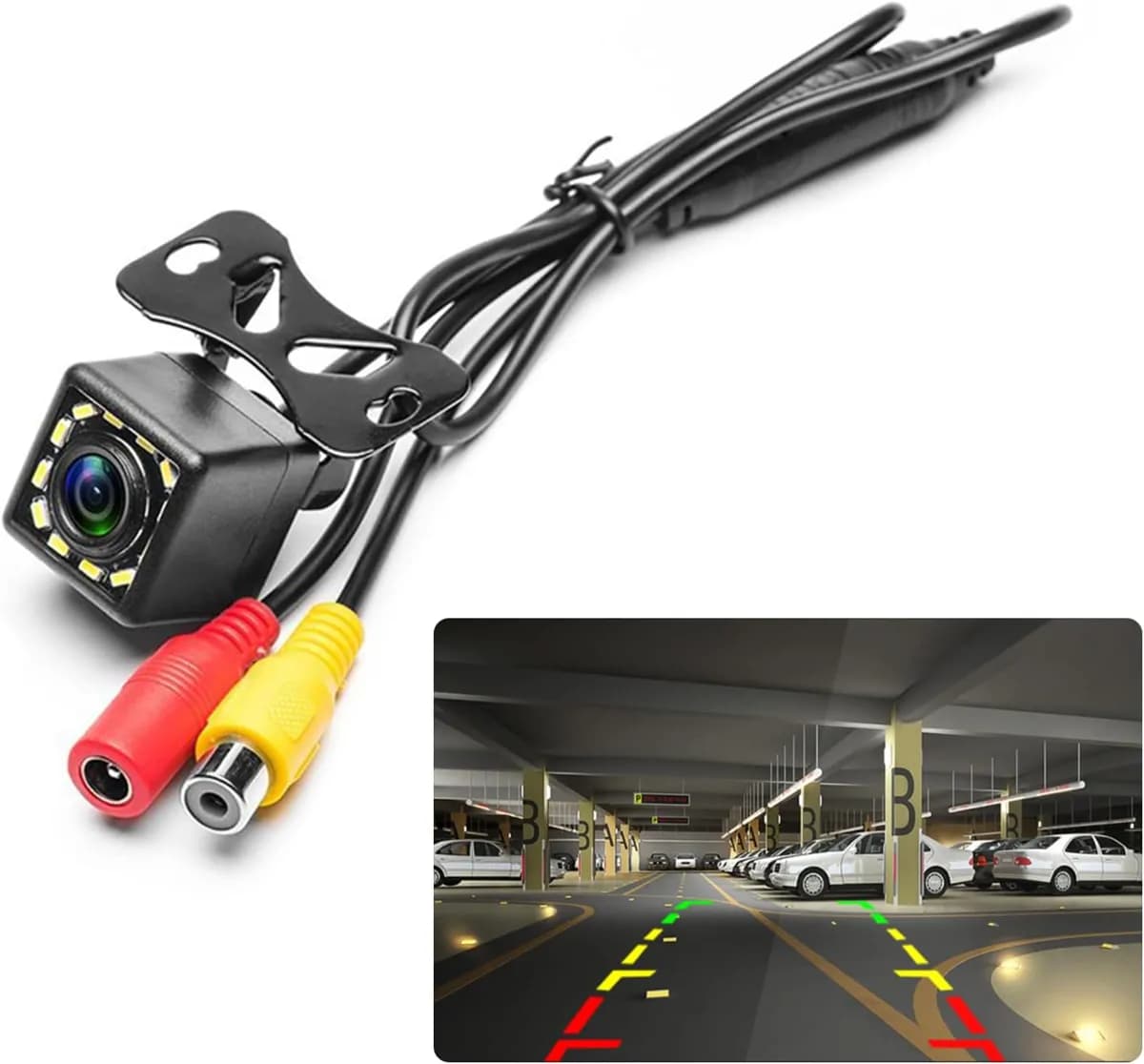 Car Rear View 12 Led Light Parking Reverse Waterproof Camera