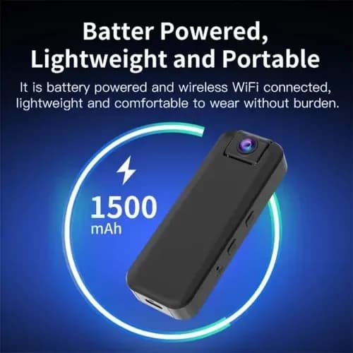 Cb77 4G Clip‑on Mini Wearable Camera HD Body Cam Night Vision 3