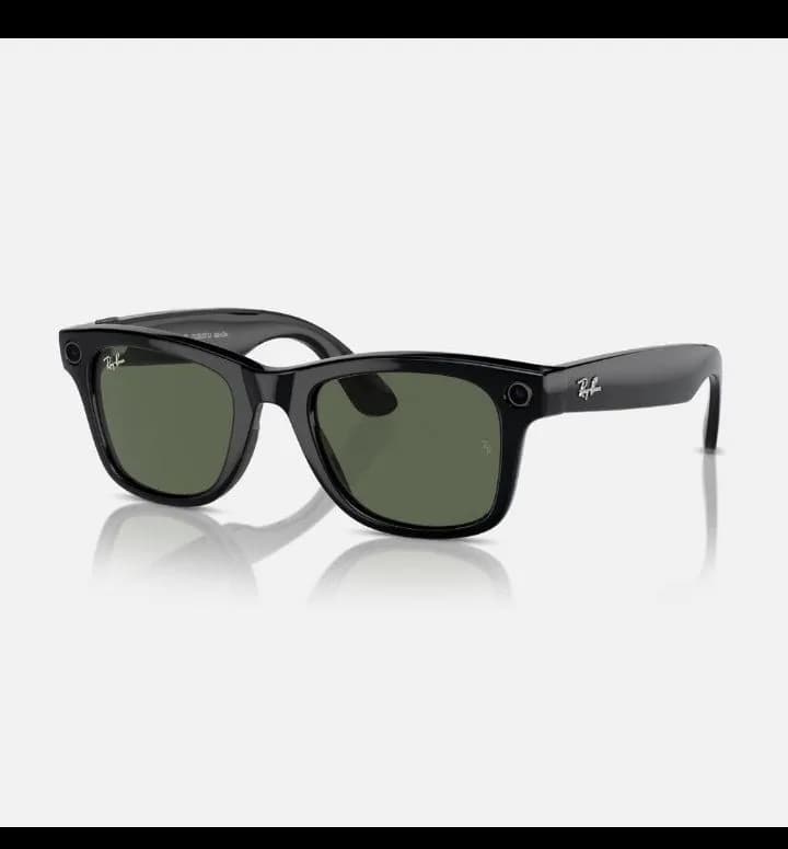Ray Ban Meta Glasses - Wayfarer - Black With Green Lens 3