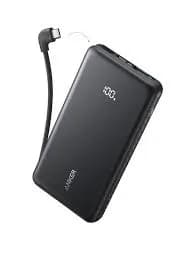 Anker Power Bank 10000mAh 22.5W Built In USB C Cable Black 4