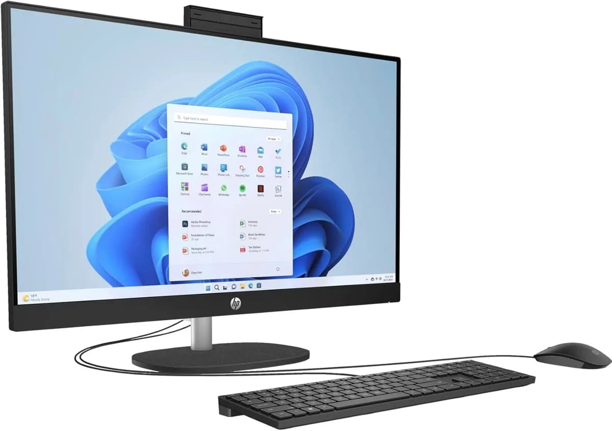 Hp27all-In-One 27-Cr1024nhpcointelcore I5-1334un300processor8gb Ddr5-5600512gbpclefreedos27-Inchfullhdipsdisplay 5