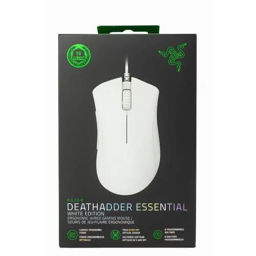 Razer Deathadder Gaming Mouse - White 2