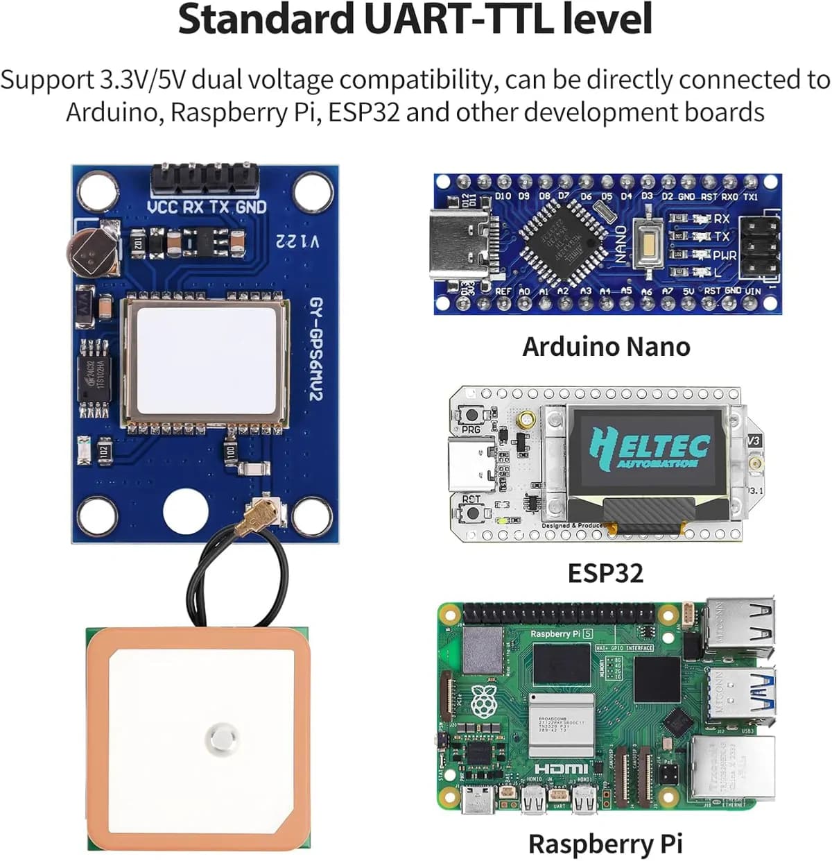 Tramigo Arduino NEO-6M V2 GPS Module for Arduino Projects 3