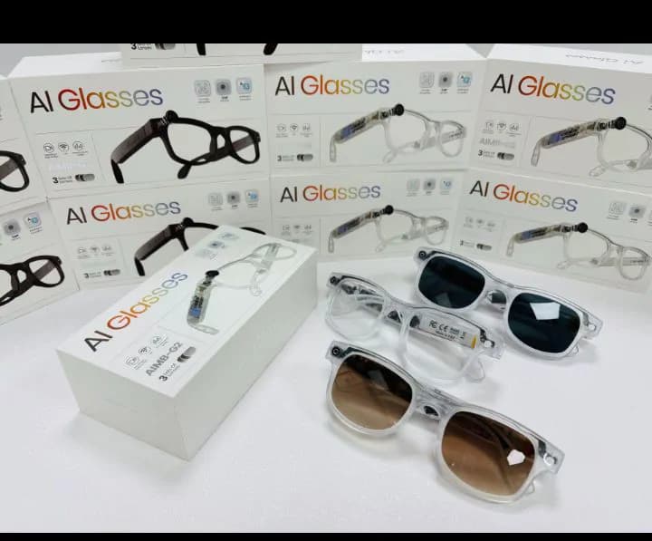 G2 Smart Sunglasses 4K Video Camera AI Photo Translation Glass ENC BT Call Music With 3 Lens – 800W