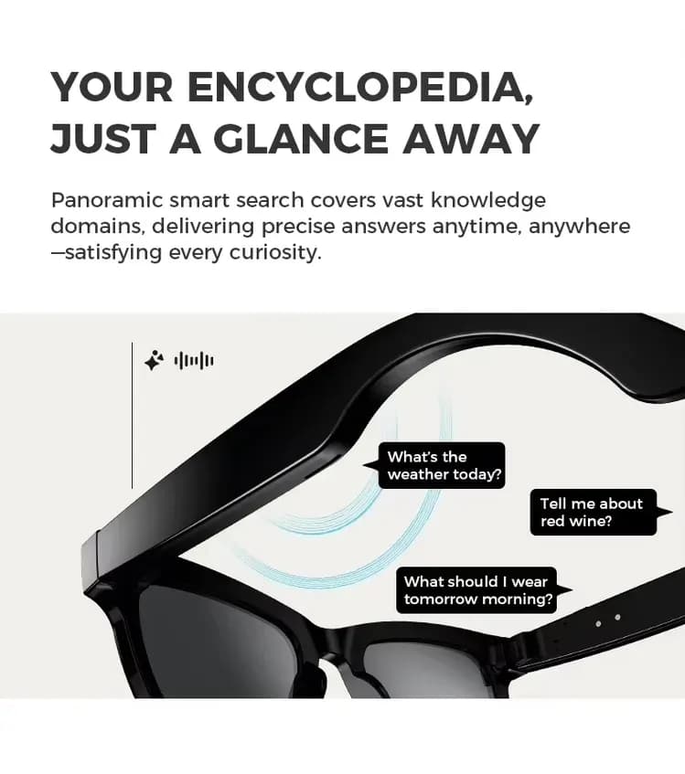 800W Pixel M01 Pro Smart Glass fashion -White 3