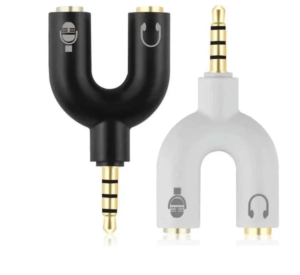3.5mm Audio Headset Microphone Splitter Adapter 6