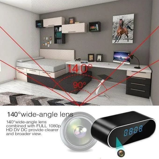 WiFi 1080P HD Desk Spy Clock Hidden Camera 3