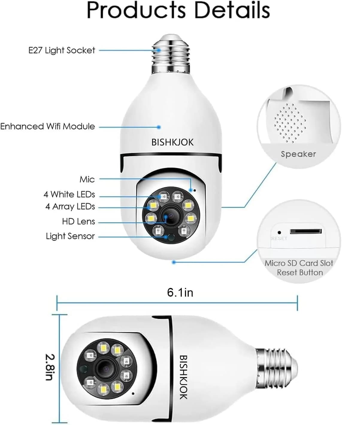 360 Degree Panoramic Bulb IP Camera 2