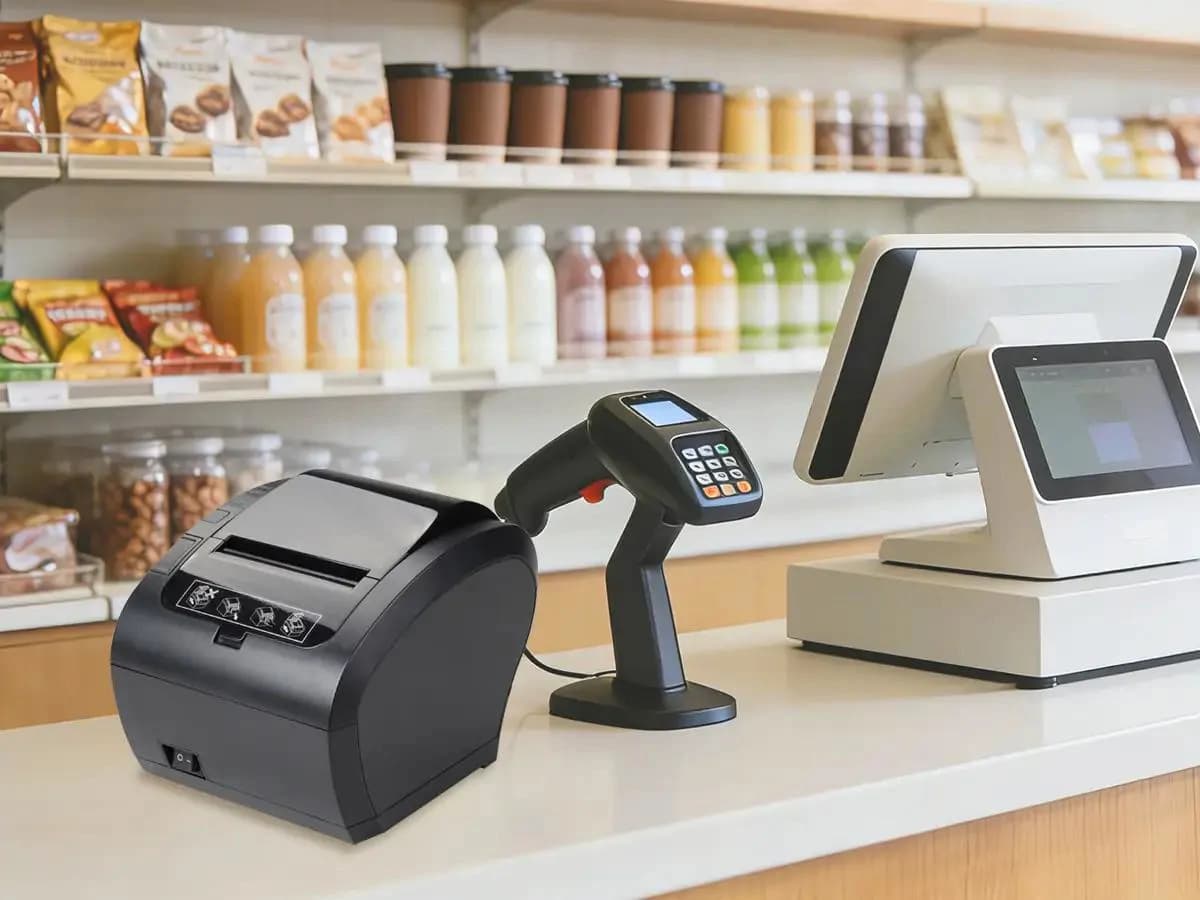 Xprinter 58mm POS Thermal Receipt Printer with Scanner 2