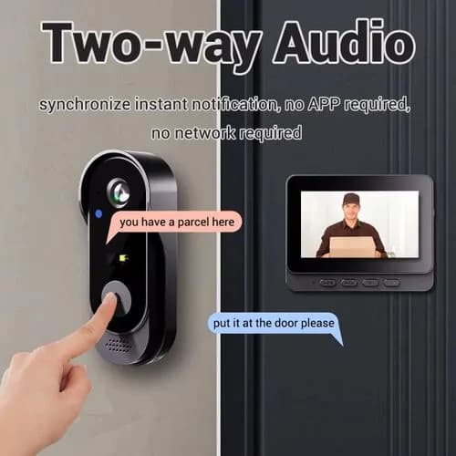 X8 Wireless video doorbell door bell no WiFi needed waterproof door bell camera 3