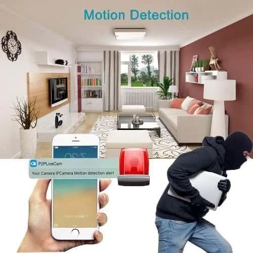 Mini Camera Clock WiFi Camera Alarm 4K FHD 3