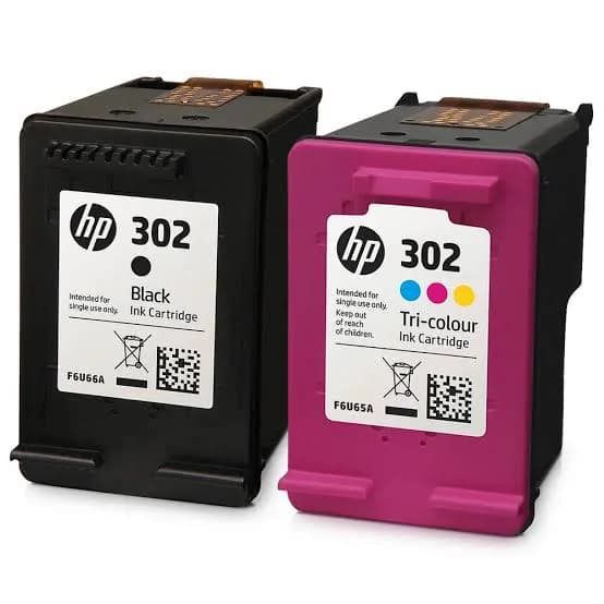HP 302 Black and Tri Colour Ink Cartridges 2 Pack 2