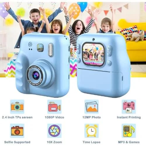 HD Instant Print Digital Camera With IPS Color Screen - 2.4inch 2