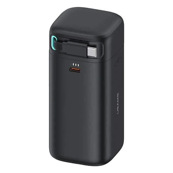 Usams 45W Fast Charging Power Bank 18000mAh with Lightning magnetic retractable cable 2