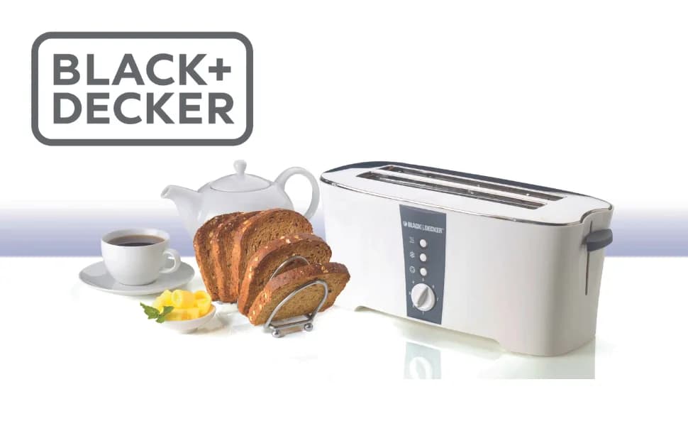 BLACK+DECKER ET124-B5 4-Slice Cool Touch Toaster 1350W 3
