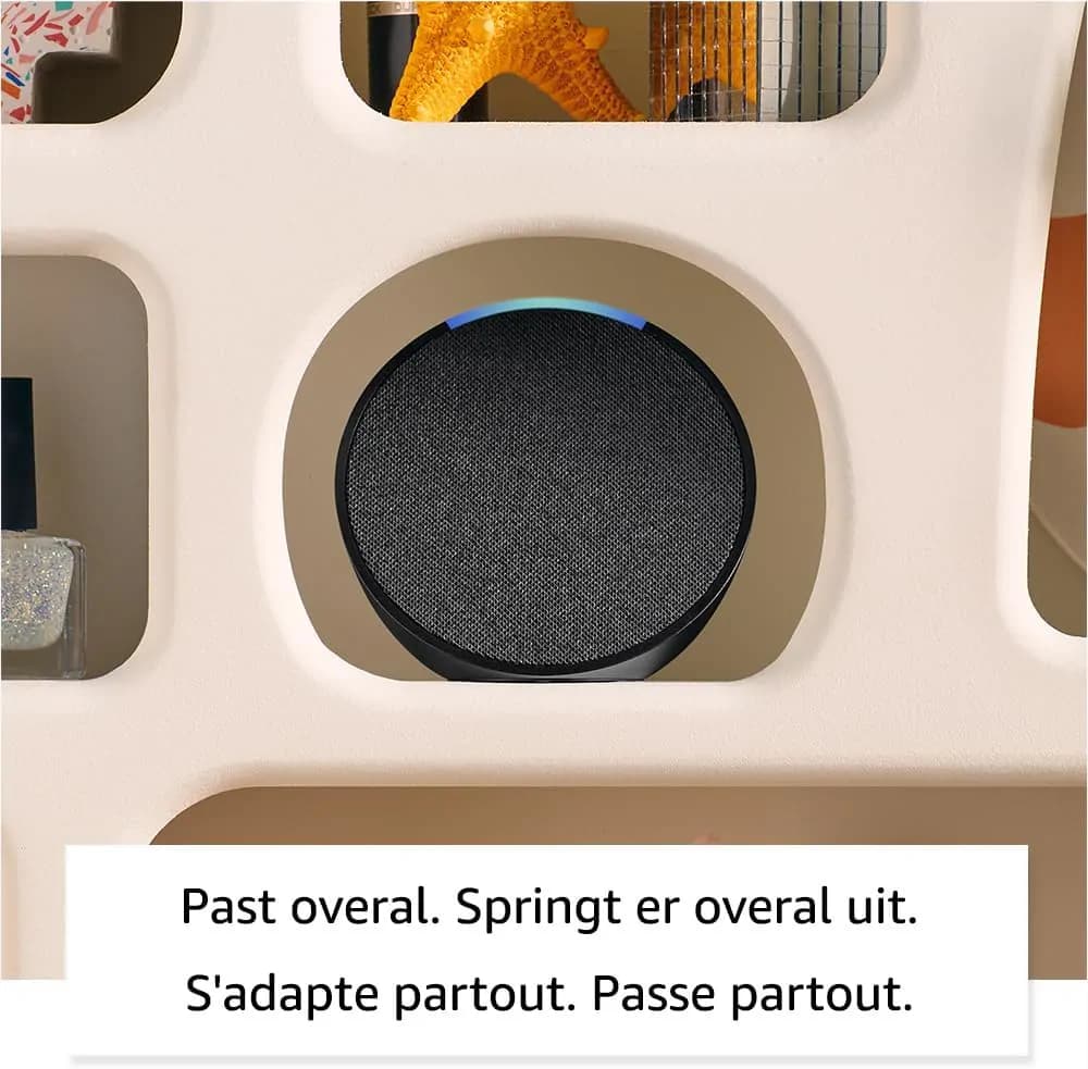 Amazon Echo Pop Smart Speaker with Alexa Charcoal 2