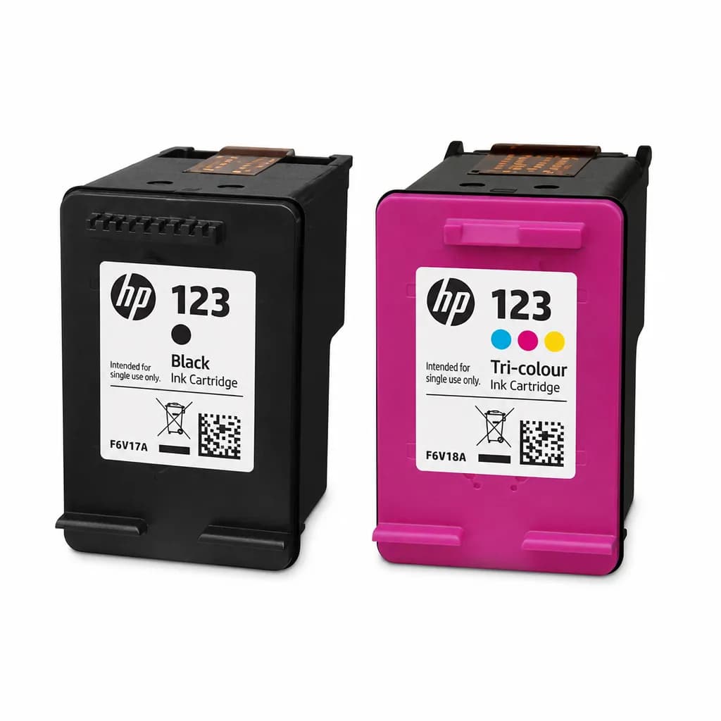 HP 123 Ink Cartridges Black and TriColour