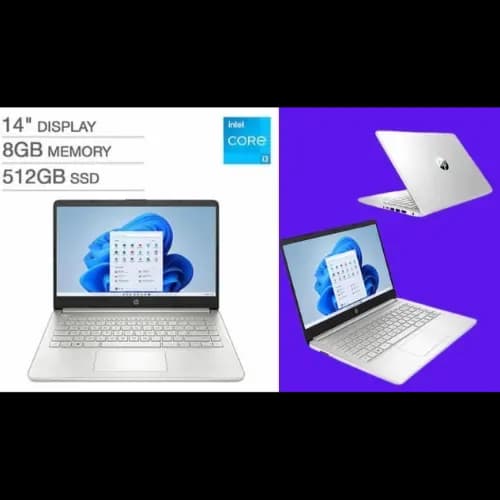 Hp Laptop 14 dq5043cl Intel Corei3 8gb 512gb ssd 14.0 FHD Win11 3