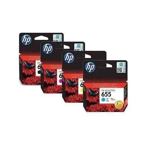 HP 655 Ink Advantage Cartridges Black and Colours 4 Pack 2