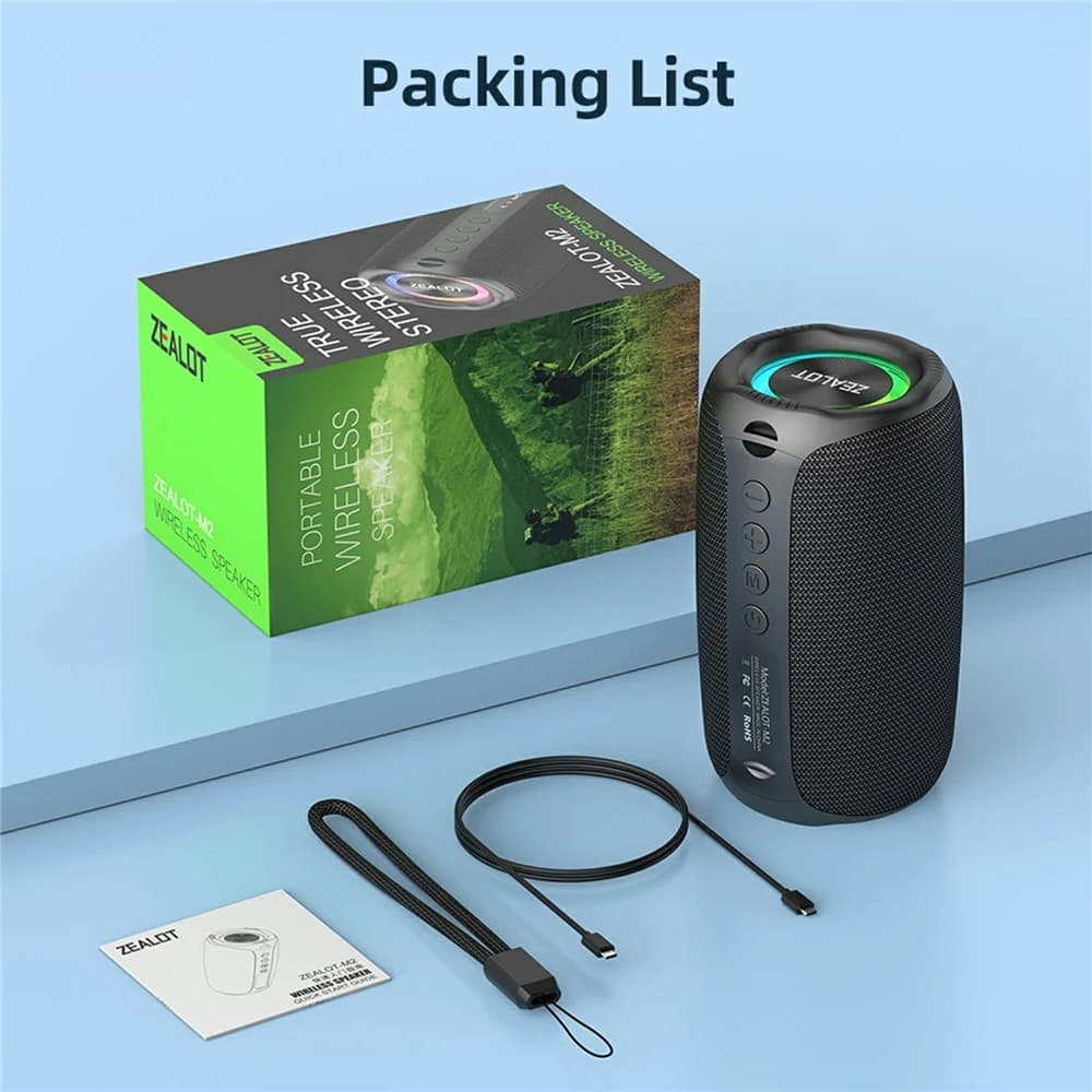Zealot M2 Bluetooth Wireless Speaker 2