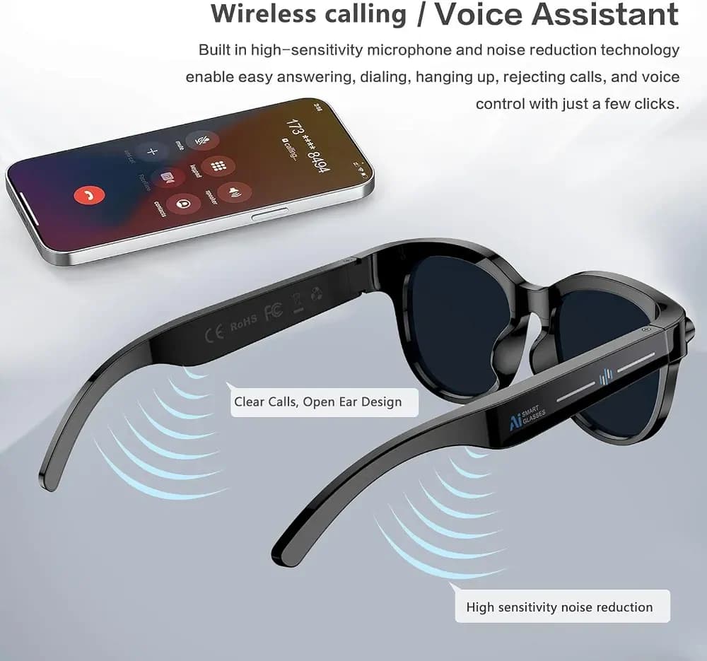 M89 Smart Sunglass 900W Camera AI Glass ChatGPT ANC BT Call Music 3