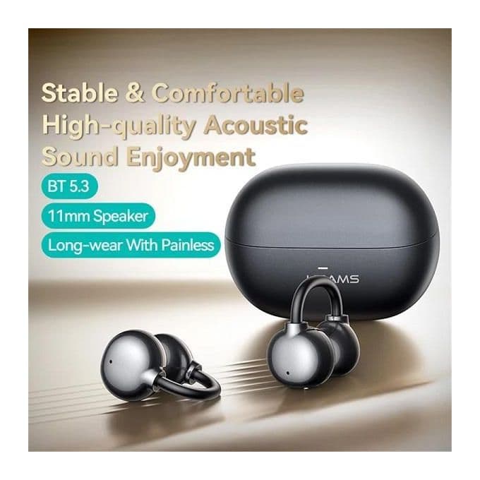 Usams Echo R02 Clip-On Wireless Earbuds – Bluetooth 4