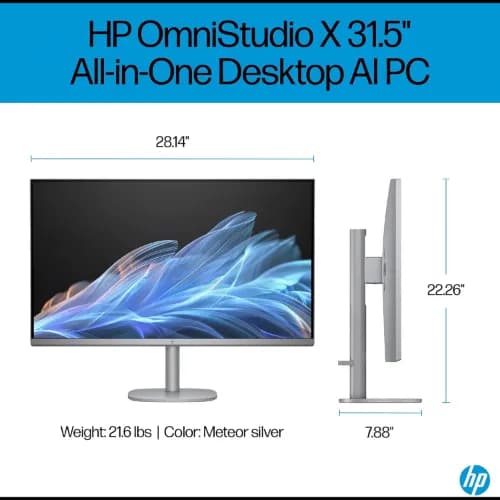 HP OmniStudio X 32 c1000nh NG AI PC All-in-One Intel Ultra7 32gb Ram 1tb ssd Win11 2