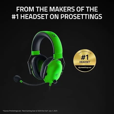 Razer BlackShark V2 X Gaming Headset, 3.5mm Audio Jack, Green 5