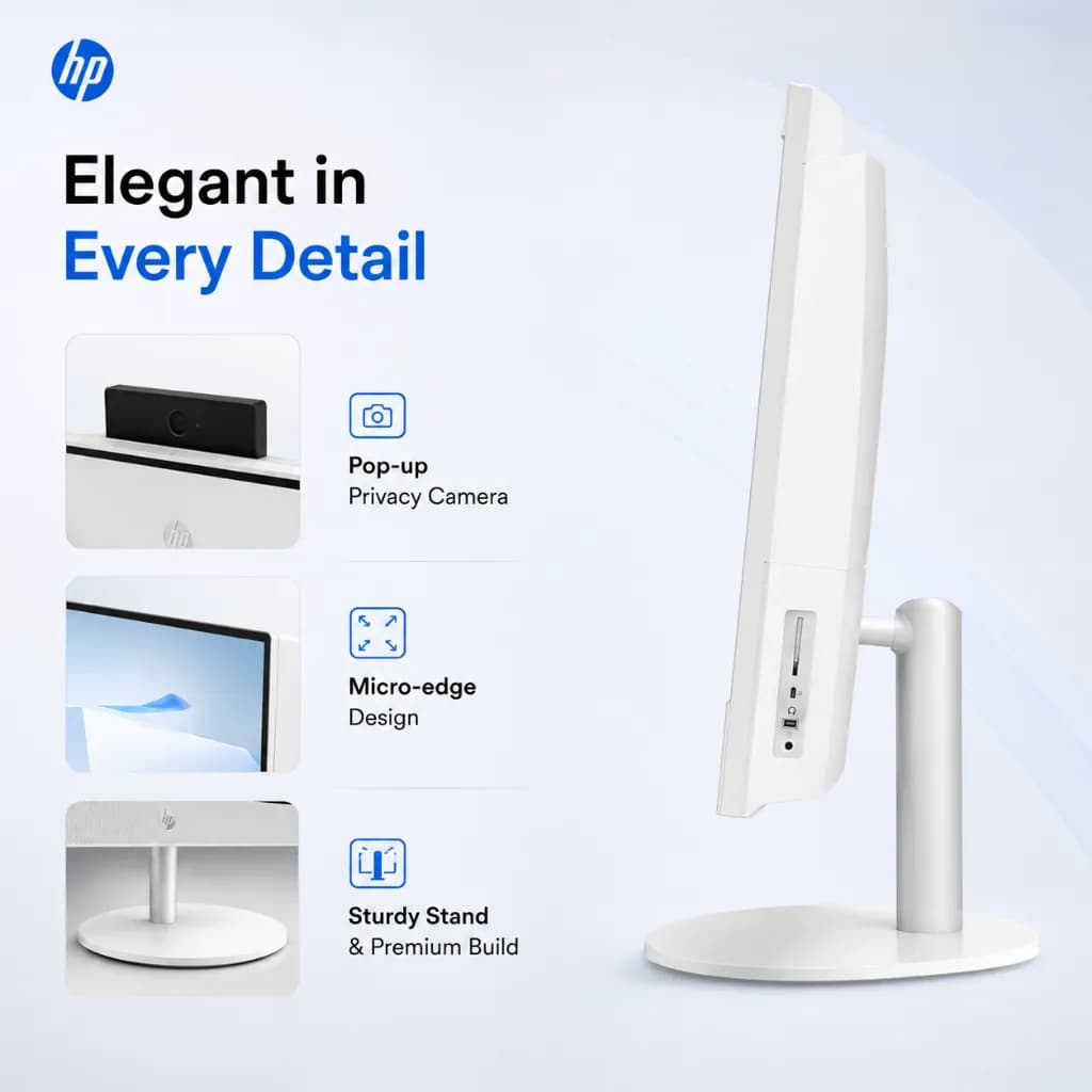 HP 24-cr1044nh All-in-One PC 24" FHD Touch Intel Ultra 5 4