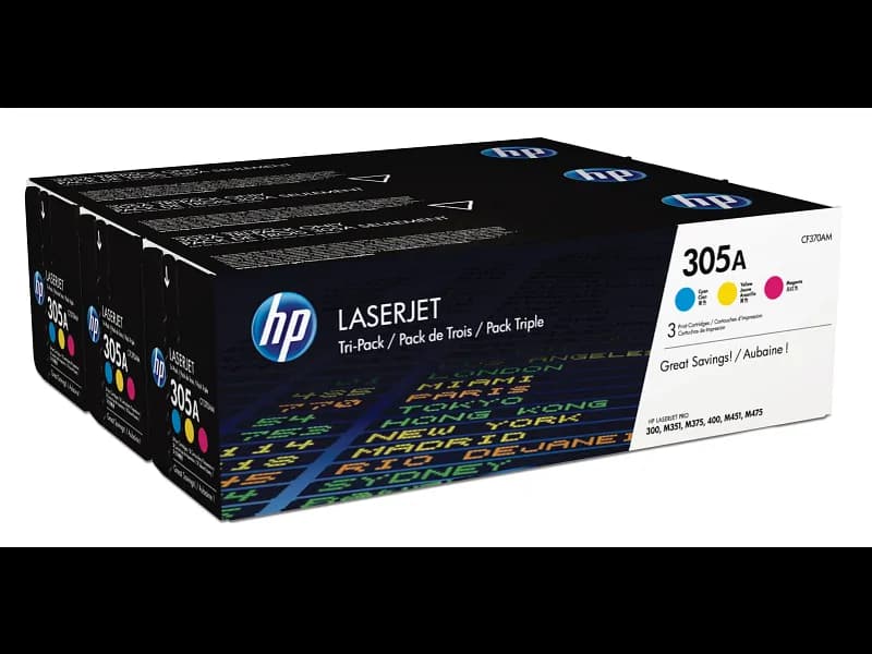305A Toner Cartridges Set Black Cyan Yellow and Magenta for HP 7