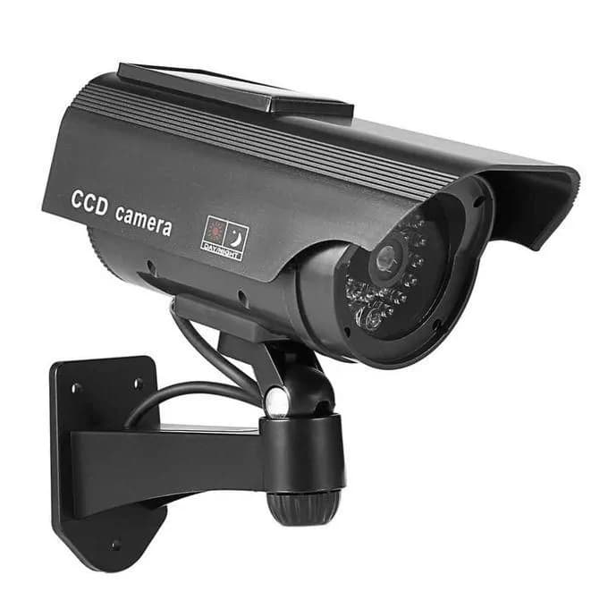 CCD Dummy CCTV Camera Flashing LED Light (Black) 4