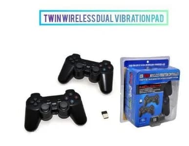 USB Double Wireless Game Pad - Black 4