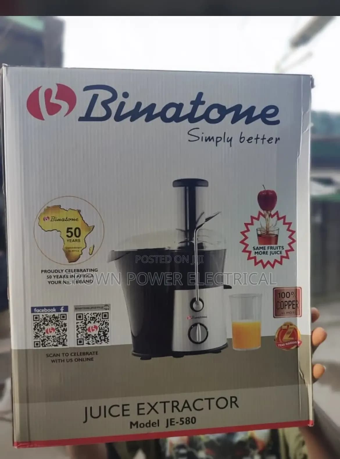 Binatone Juice Extractor Je 580 3