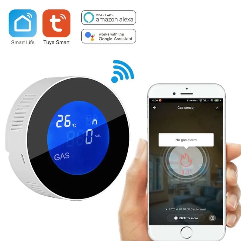 Tuya Smart WiFi Gas Leak Detector – Fire Alarm