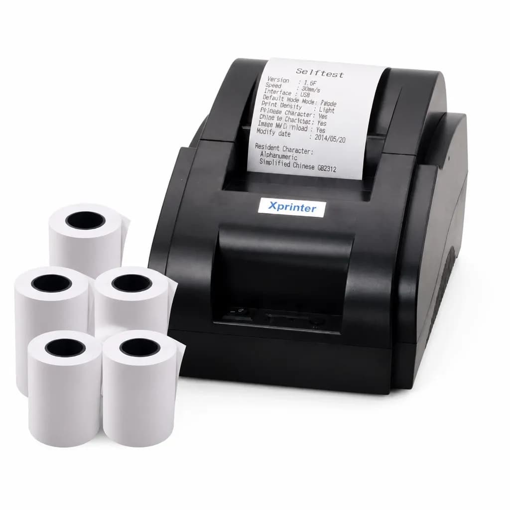 Xprinter 58mm Thermal Receipt POS Printer + 5 Rolls Paper