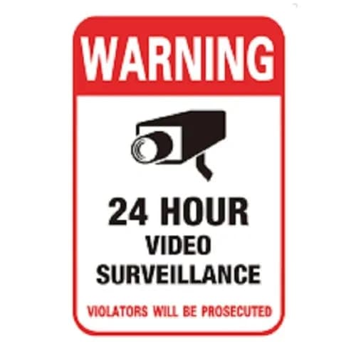 Camera System Warning Sign Wall Sticker 3