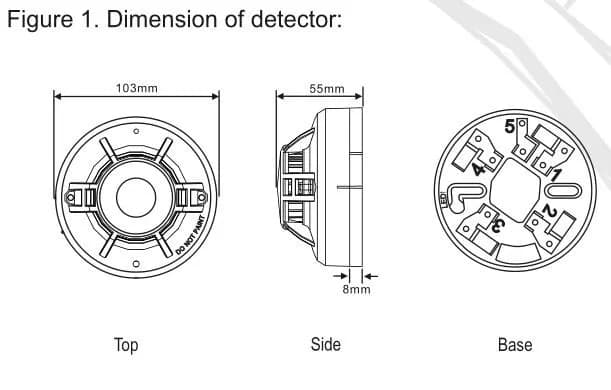 Conventional Smoke Detector for Fire Alarm Panels 5