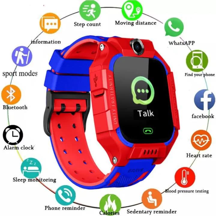 Model Z6 GPS Smartwatch For Children - Red & Black 2