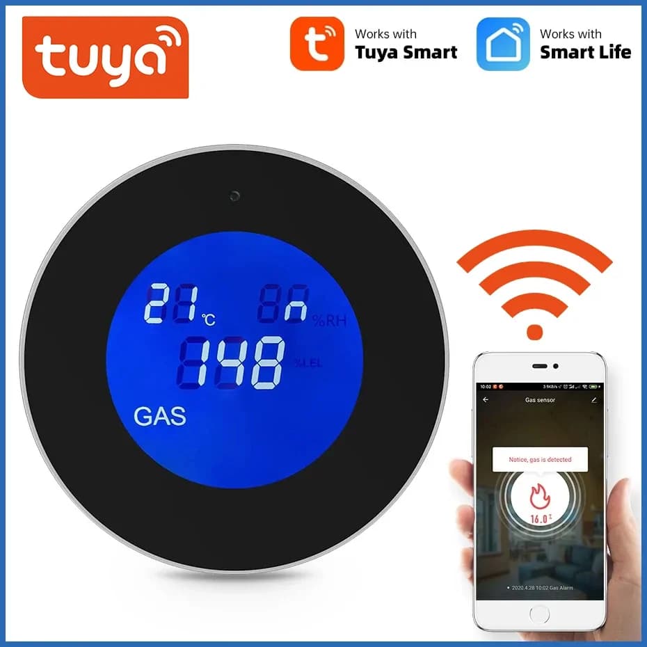 Tuya Smart WiFi Gas Leak Detector – Fire Alarm 2