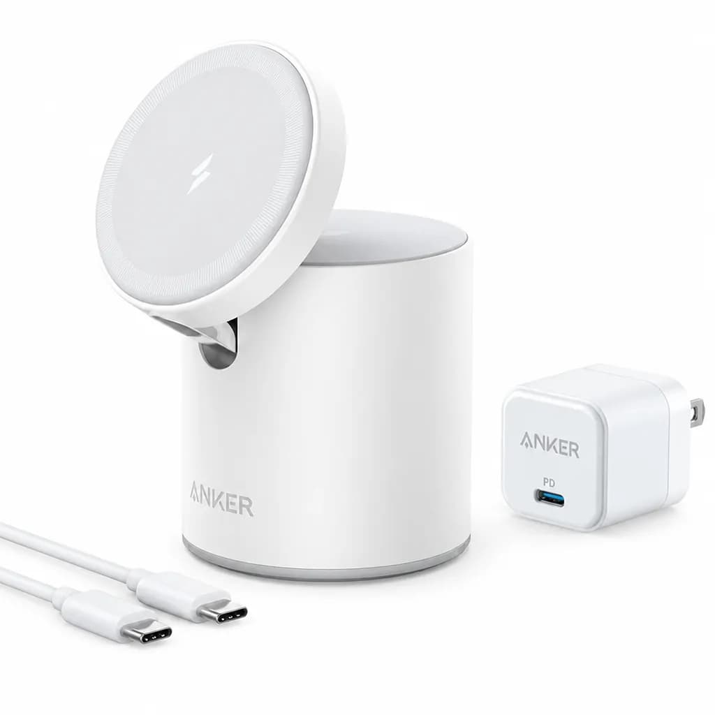 Anker 623 Maggo 2 in 1 Magnetic Wireless Charging Station 20w