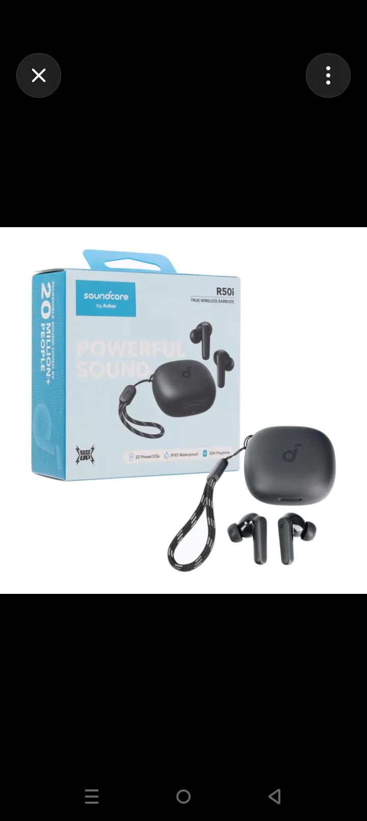 Anker Soundcore R50i True Wireless In-Ear Earbuds – IPX5 Water Resistant, Black 2
