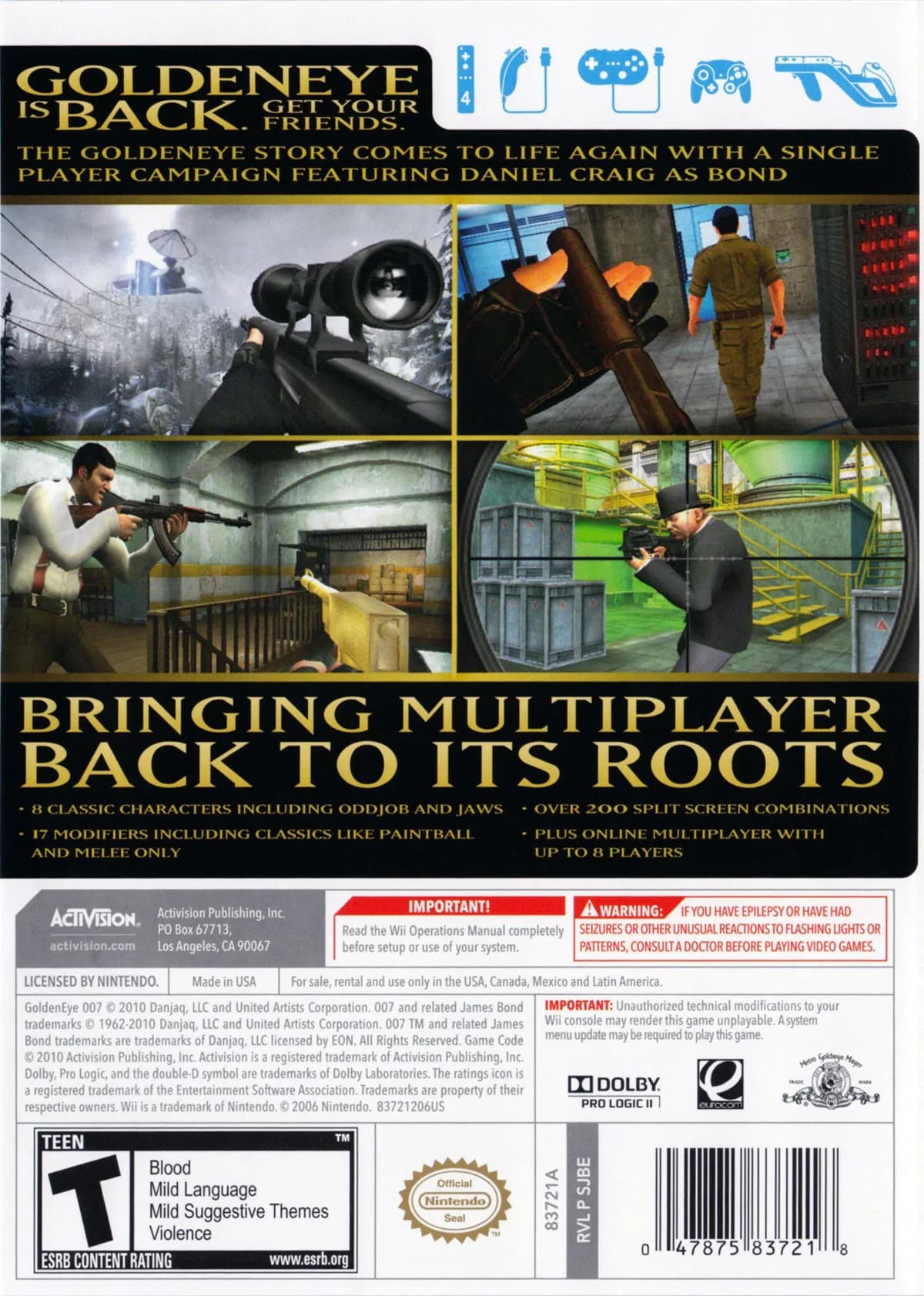 Nintendo Wii Goldeneye 007 2